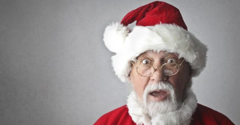 Humor - Man in Santa Claus Costume